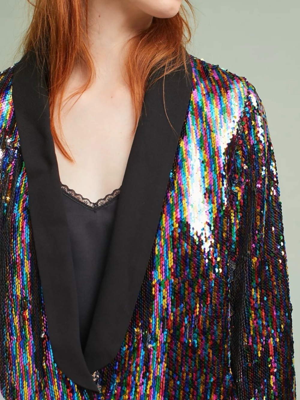 Anthro Cartonnier Sequin Blazer​